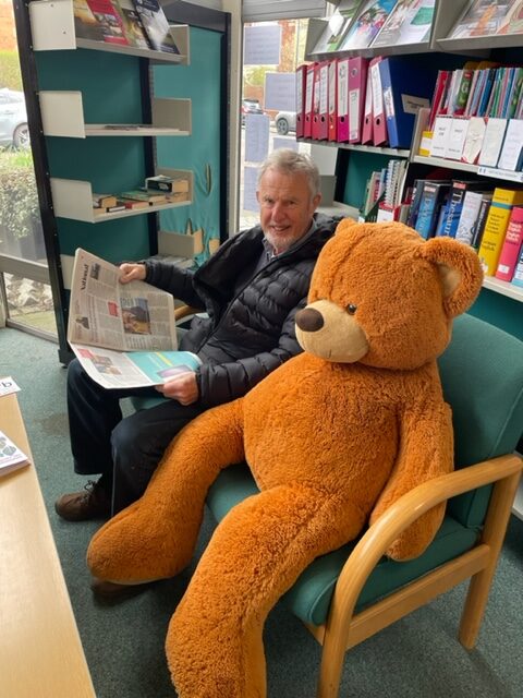 Big Ted has visited Jesmond Library!